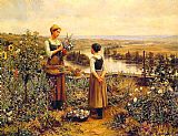 Picking Flowers by Daniel Ridgway Knight